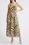 Rails Fatima Print Cotton Midi Sundress In Selva