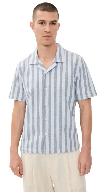 Rails Fielder Shirt Blue Jay Stripe In Multi
