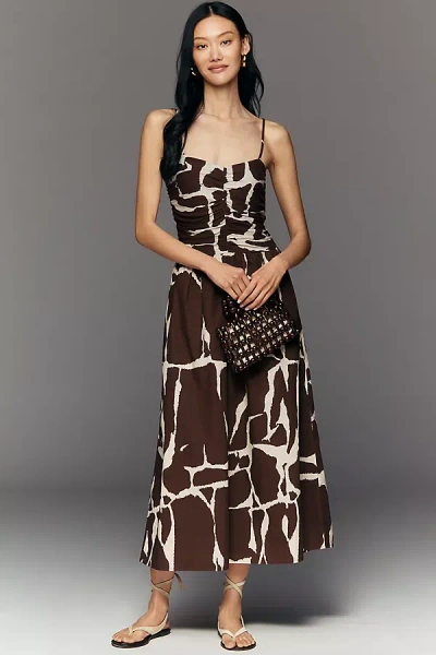 Rails Fisher Sleeveless Midi Dress In Brown