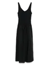 Rails Franca Sleeveless Drop-waist Midi Dress In Schwarz