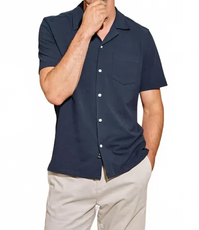 Rails Flint Short Sleeve Shirt In Perfect Navy In Blue