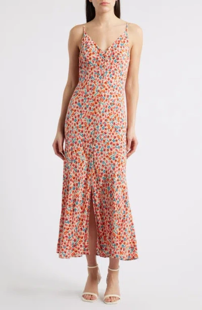 Rails Florian Floral Midi Dress In Red Posy