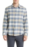 Rails Forrest Check Flannel Button-up Shirt In Mist Birch Oat Heather