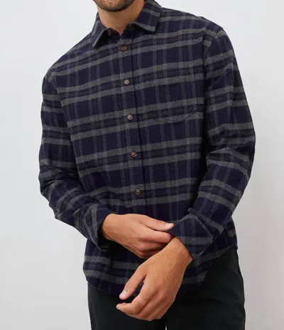 Rails Forrest Shirt In Ancient Navy In Blue