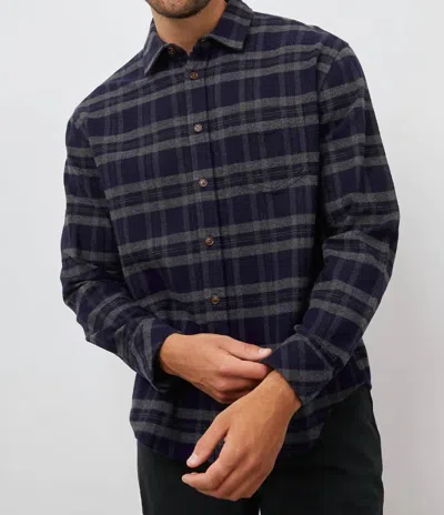 Rails Forrest Shirt In Ancient Navy In Ancient Navy Melange