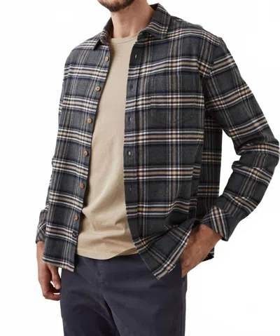 Rails Forrest Shirt In Charcoal Foundation Melange In Gray