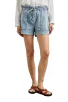 Rails Foster Paperbag Denim Shorts In Green