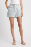 Rails Foster Paperbag Denim Shorts In Blue