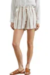 Rails Foster Shorts In Coconut Stripe In Multi