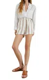 Rails Foster Shorts In Coconut Stripe In Multi