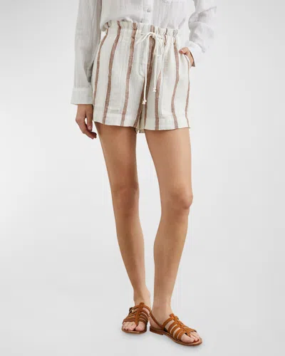 RAILS FOSTER STRIPED PAPERBAG SHORTS