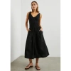 Rails Franca Sleeveless Drop-waist Midi Dress In Black