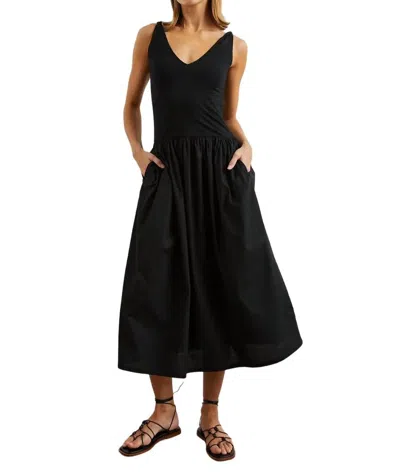 Rails Franca Sleeveless Drop-waist Midi Dress In Black