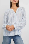 Rails Frances Stripe Linen Blend Button-up Shirt In Sonoma Stripe