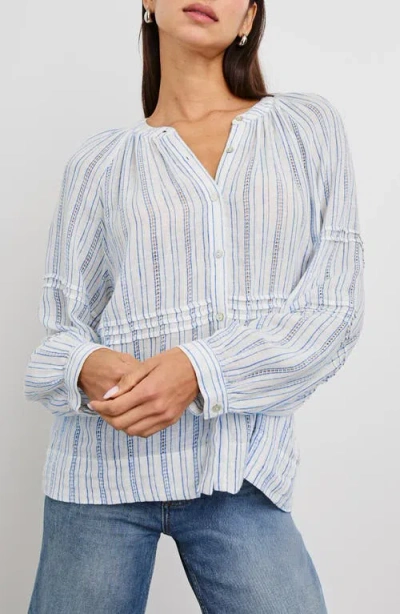 Rails Frances Stripe Linen Blend Button-up Shirt In Sonoma Stripe