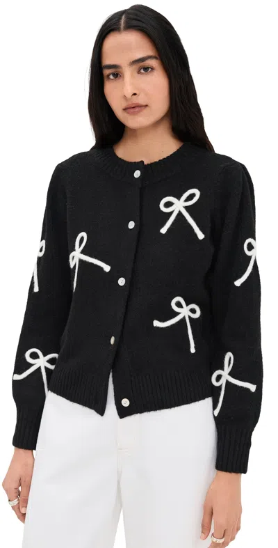 Rails Francesca Bow Cardigan In White