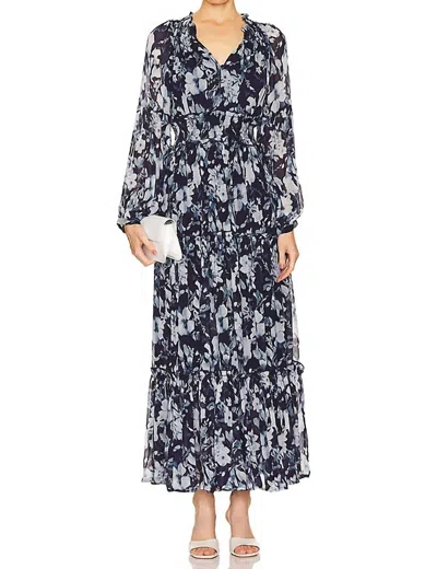Rails Frederica Dress In Indigo Blossoms In Black