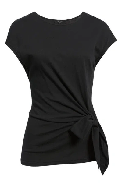 Rails Gabbie Side Cotton Top In Black