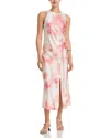 Rails Gabriella Satin Midi Dress In Pink
