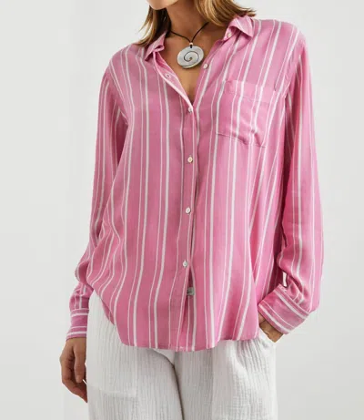 Rails Gaia Shirt In Berry Stripe In Pink