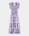 Rails Garden Floral Print Midi Dress In Spring Meadow