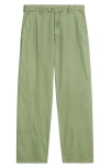 Rails Garrett Flat Front Cotton Pants In Green