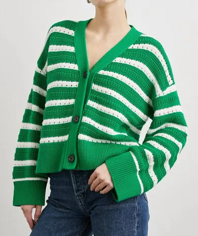 Rails Geneva Cardigan In Kelly Stripe In Green