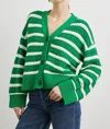 Rails Geneva Cardigan In Kelly Stripe In Multi