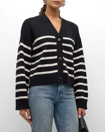 RAILS GENEVA STRIPED CARDIGAN