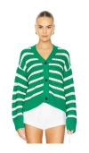Rails Geneva Cardigan In Kelly Stripe In Kelly Stripe
