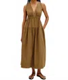 Rails Genevieve Cut-out Back Dress In Sepia In Brown