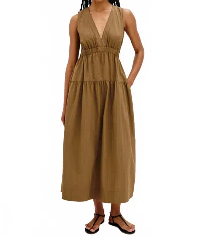 RAILS GENEVIEVE CUT-OUT BACK DRESS IN SEPIA
