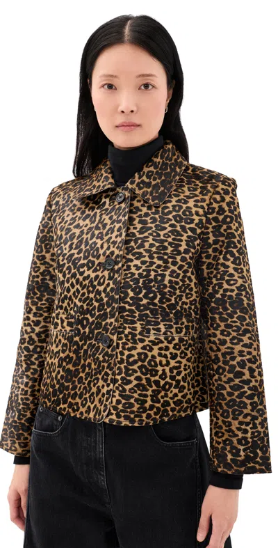 Rails Georgie Fur Jacket Brown Nala Calf Hair In Multi