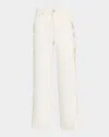 Rails Getty Crochet-trim Cropped Jeans