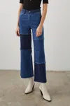 Rails Getty Crop Jeans In Indigo Patchwork In Multi
