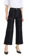 Rails Getty Utility High Rise Wide Leg Crop Jeans In Orca In Orca