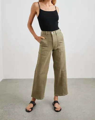 Rails Getty Cropped Utility Pant In Washed Olive