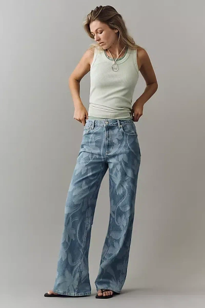 Rails Getty Floral Jeans In Blue