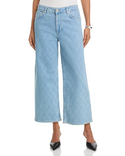 Rails Getty High Rise Crop Jeans In Quilt Stud In Blue