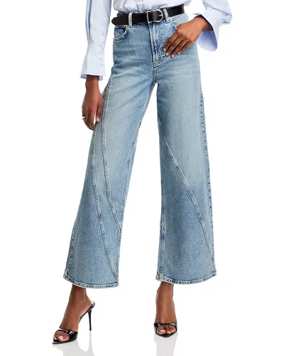 Rails Getty High Rise Twist Seam Wide Leg Jeans In Desert Sky