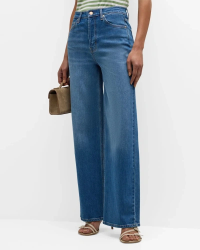 Rails Getty High-rise Wide-leg Jeans In Tidal Wave