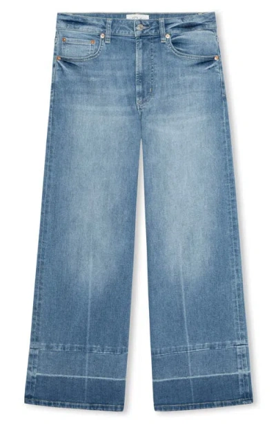 Rails Getty High Waist Crop Wide Leg Jeans In Blue