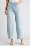 RAILS GETTY HIGH WAIST DISTRESSED WIDE LEG ANKLE JEANS