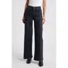 Rails Getty High Waist Wide Leg Jeans In Black Pearl