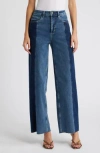 Rails Getty Panel High Waist Wide Leg Jeans In Twilight Shadow