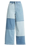 RAILS GETTY PATCHWORK HIGH WAIST ANKLE WIDE LEG JEANS