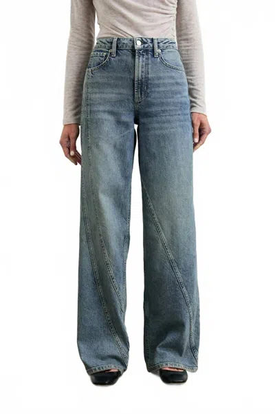 Rails Getty Twist Seam Wide Leg Jeans In Desert Sky In Blue