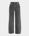 Rails Getty Wide-leg Twist Seam Jeans In Black
