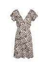 Rails Gigi Leopard-print Rayon-blend Mini Dress In Multi