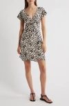 Rails Gigi Spot Print Minidress In Black